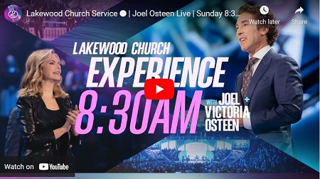 Palm Sunday Service at Lakewood Church April 10 2022