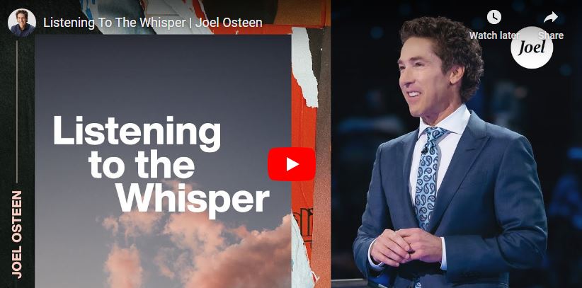 Joel Osteen Sermon Listening To The Whisper