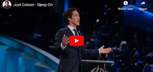 Joel Osteen Sermon Sleep On