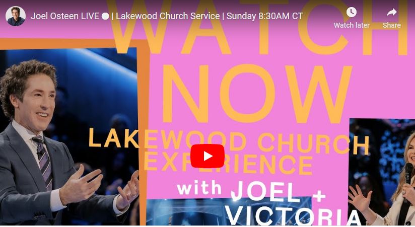 Joel Osteen Sunday Live Service Today June 4 2023