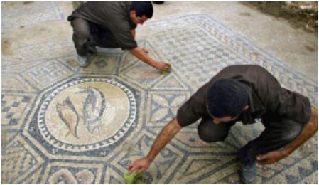 Israel Ancient Christian Mosaic